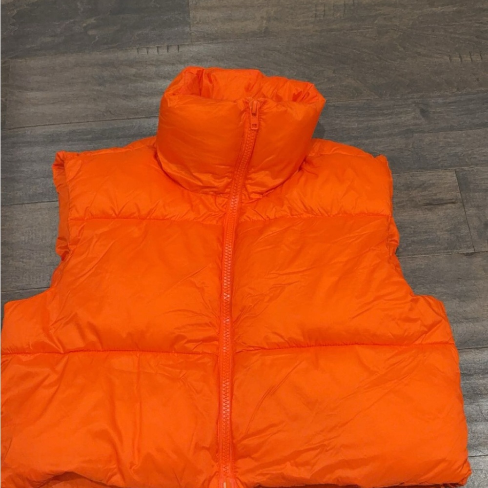 Orange Puffer Vest